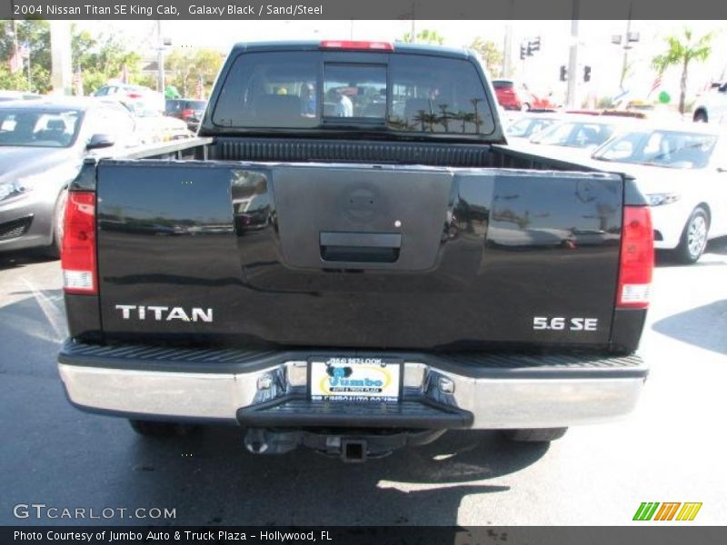 Galaxy Black / Sand/Steel 2004 Nissan Titan SE King Cab
