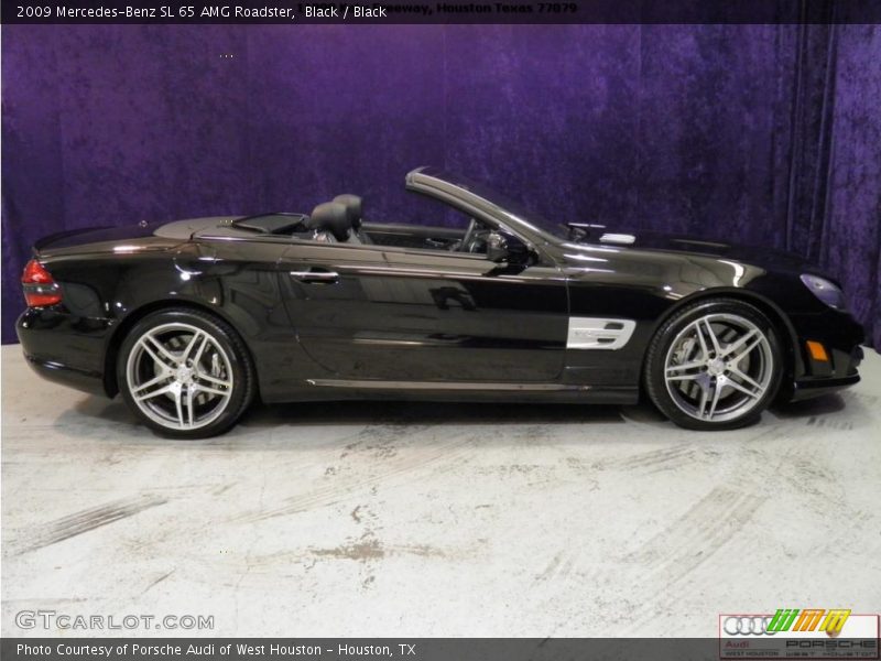 Black / Black 2009 Mercedes-Benz SL 65 AMG Roadster