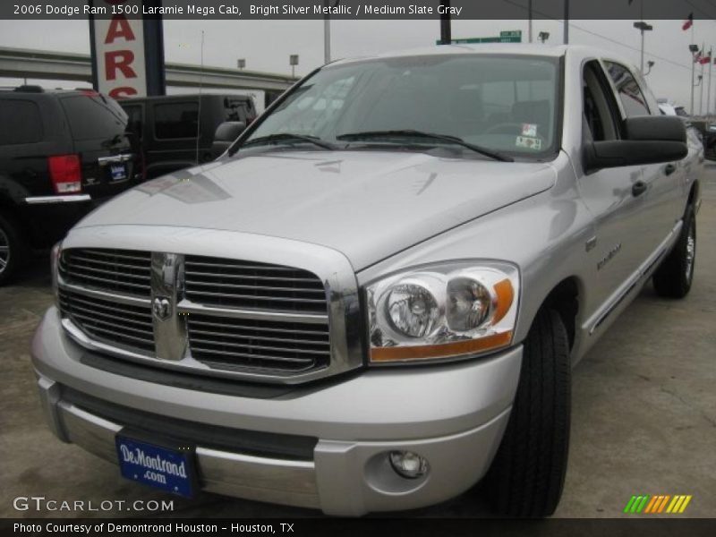 Bright Silver Metallic / Medium Slate Gray 2006 Dodge Ram 1500 Laramie Mega Cab