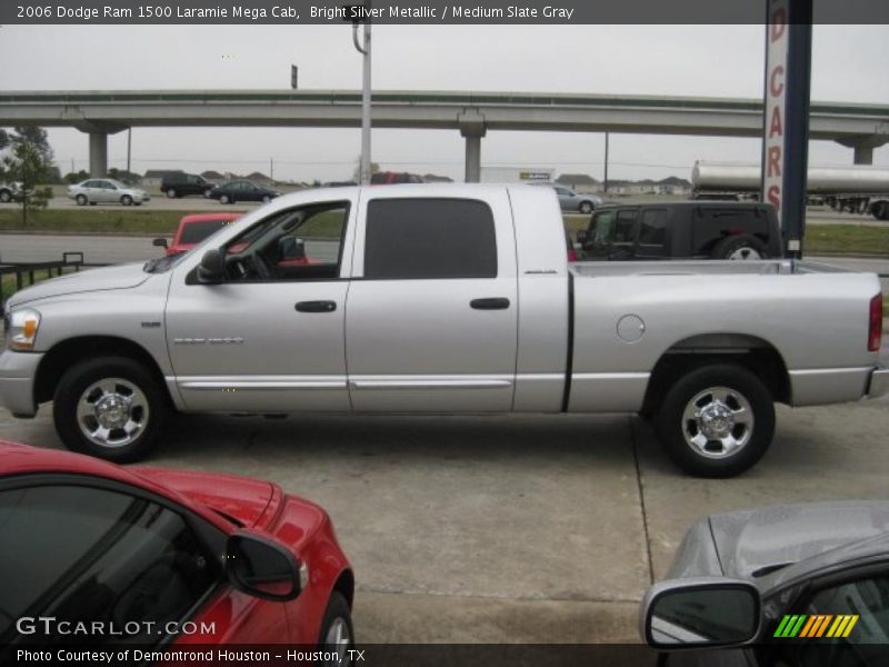 Bright Silver Metallic / Medium Slate Gray 2006 Dodge Ram 1500 Laramie Mega Cab