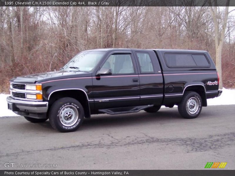 Black / Gray 1995 Chevrolet C/K K1500 Extended Cab 4x4