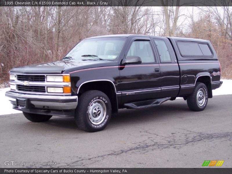Black / Gray 1995 Chevrolet C/K K1500 Extended Cab 4x4
