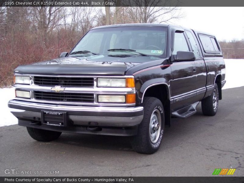 Black / Gray 1995 Chevrolet C/K K1500 Extended Cab 4x4