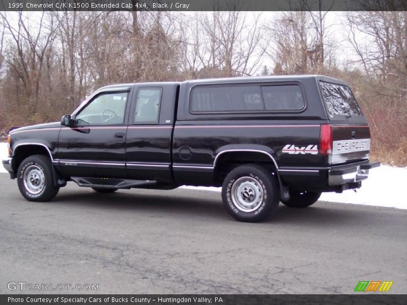 Black / Gray 1995 Chevrolet C/K K1500 Extended Cab 4x4
