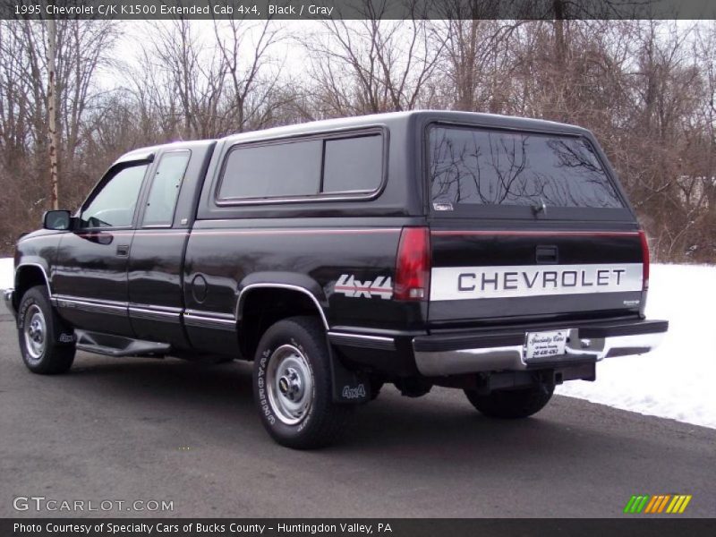 Black / Gray 1995 Chevrolet C/K K1500 Extended Cab 4x4