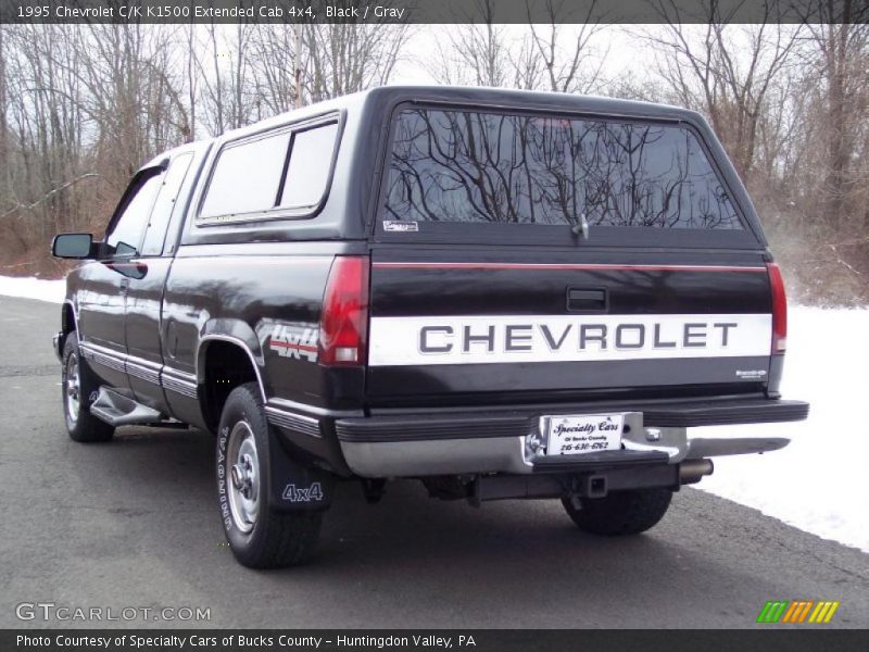 Black / Gray 1995 Chevrolet C/K K1500 Extended Cab 4x4