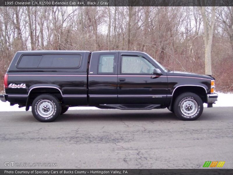 Black / Gray 1995 Chevrolet C/K K1500 Extended Cab 4x4