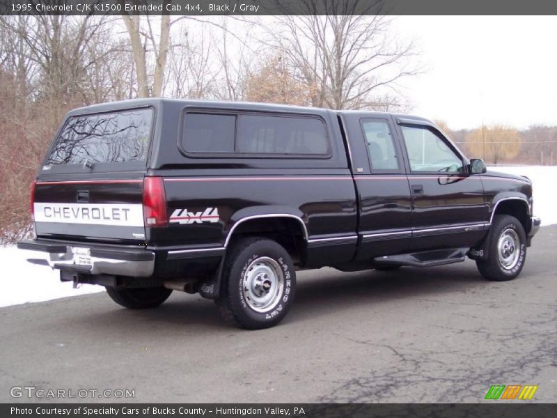 Black / Gray 1995 Chevrolet C/K K1500 Extended Cab 4x4