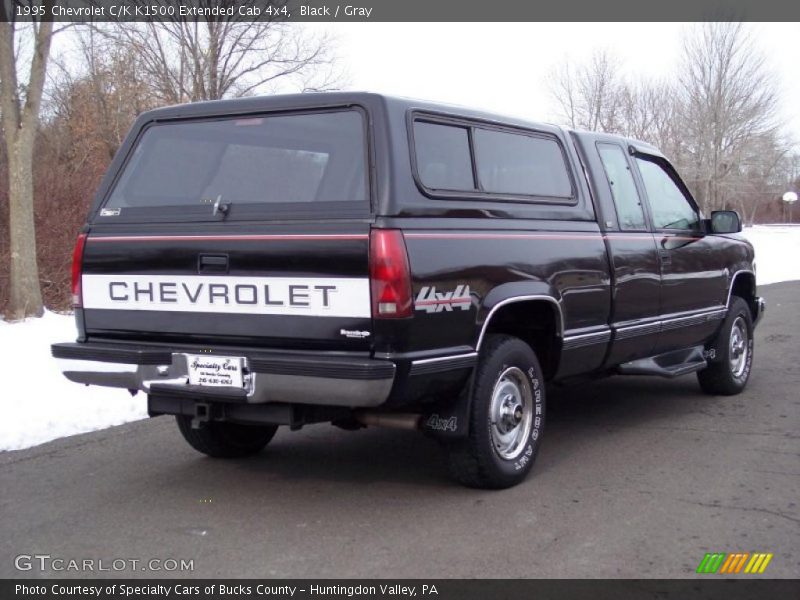 Black / Gray 1995 Chevrolet C/K K1500 Extended Cab 4x4