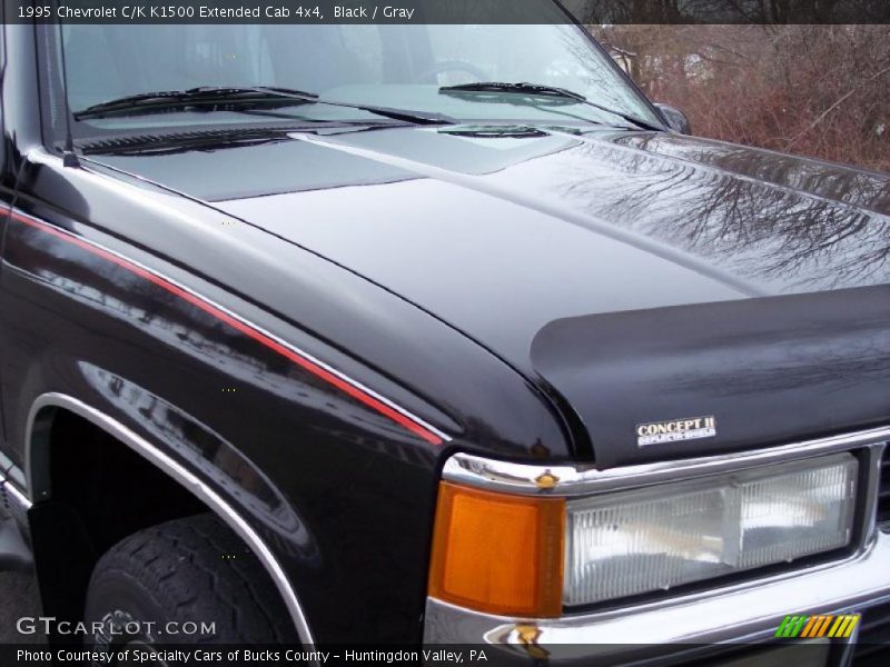 Black / Gray 1995 Chevrolet C/K K1500 Extended Cab 4x4