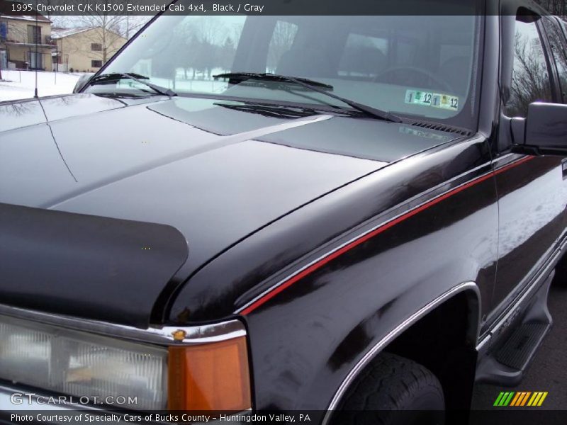 Black / Gray 1995 Chevrolet C/K K1500 Extended Cab 4x4