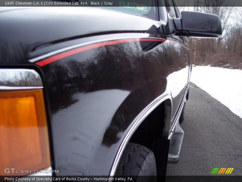Black / Gray 1995 Chevrolet C/K K1500 Extended Cab 4x4