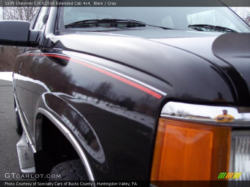 Black / Gray 1995 Chevrolet C/K K1500 Extended Cab 4x4