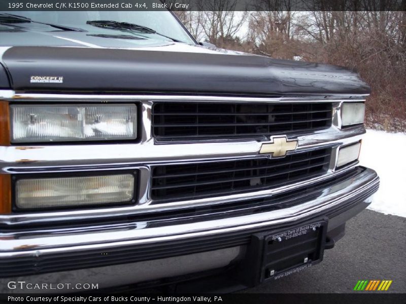 Black / Gray 1995 Chevrolet C/K K1500 Extended Cab 4x4