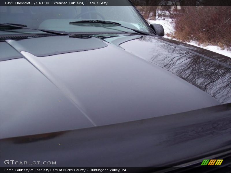 Black / Gray 1995 Chevrolet C/K K1500 Extended Cab 4x4