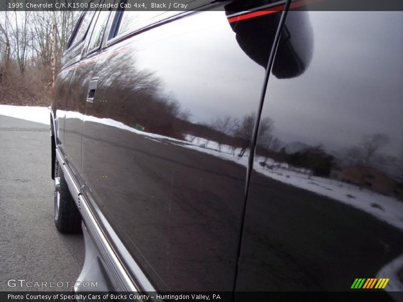 Black / Gray 1995 Chevrolet C/K K1500 Extended Cab 4x4