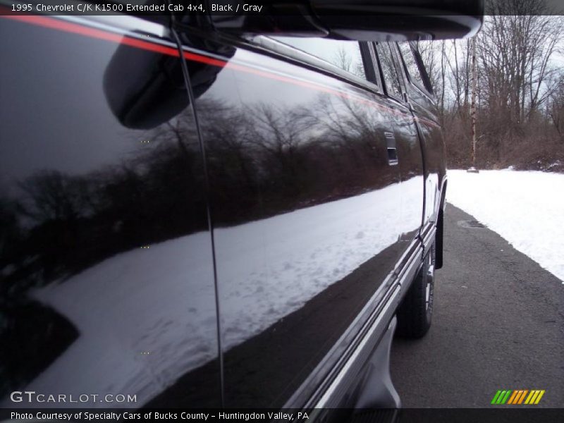 Black / Gray 1995 Chevrolet C/K K1500 Extended Cab 4x4