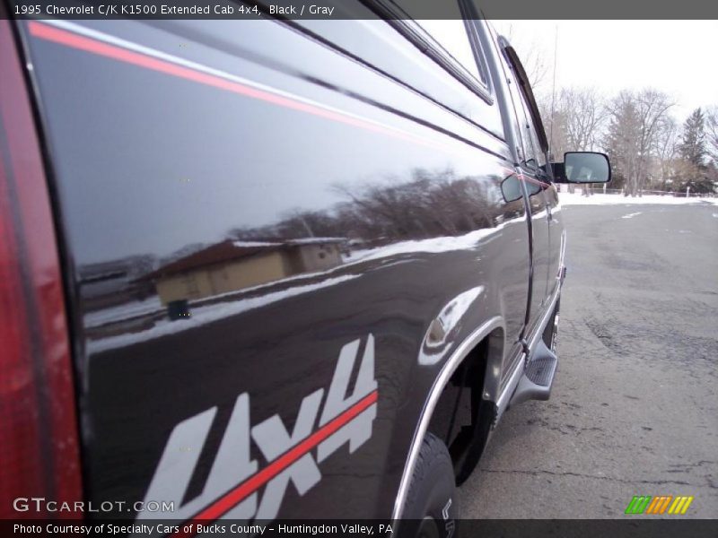 Black / Gray 1995 Chevrolet C/K K1500 Extended Cab 4x4