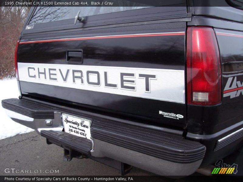Black / Gray 1995 Chevrolet C/K K1500 Extended Cab 4x4
