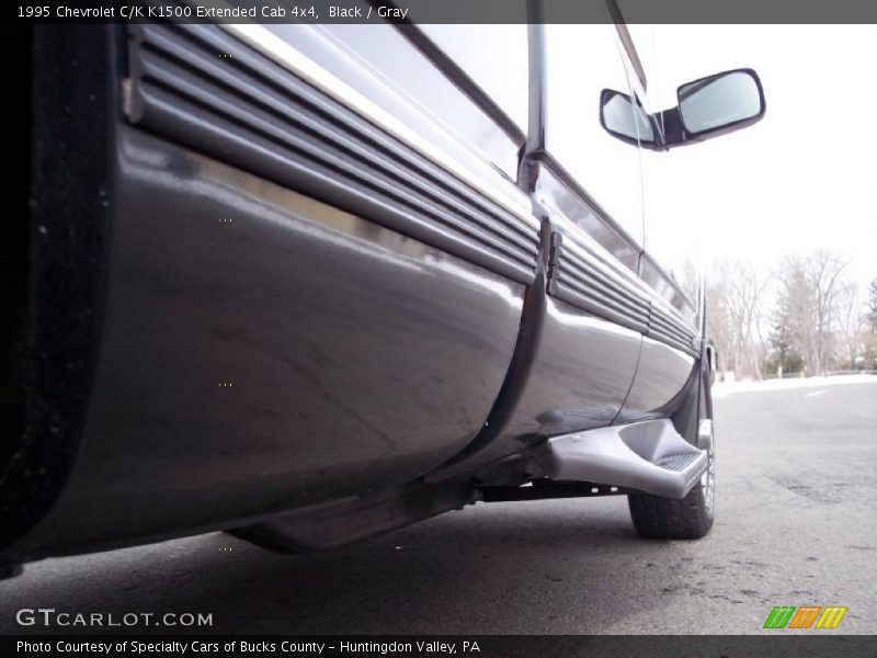 Black / Gray 1995 Chevrolet C/K K1500 Extended Cab 4x4
