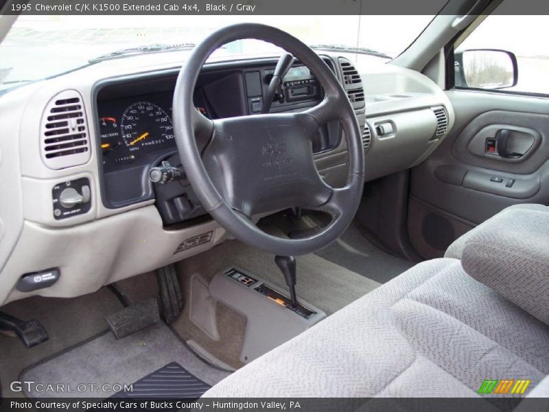 Black / Gray 1995 Chevrolet C/K K1500 Extended Cab 4x4