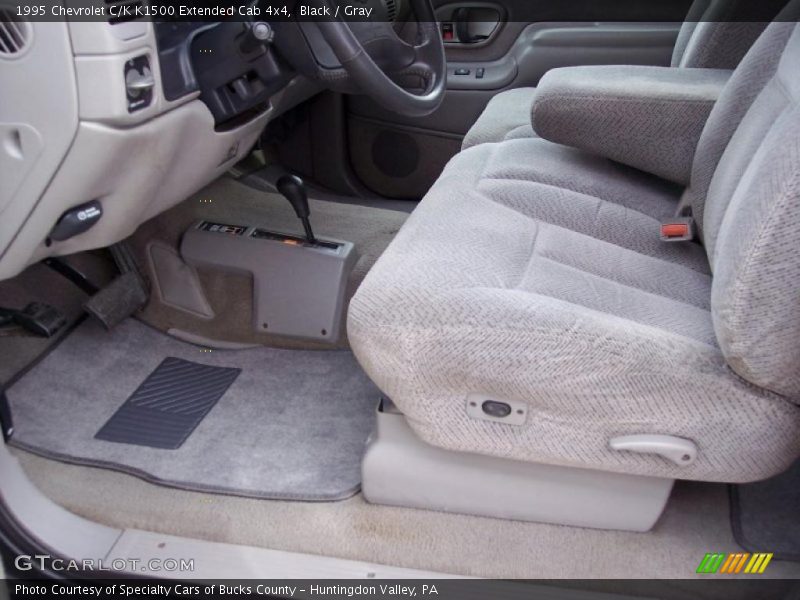 Black / Gray 1995 Chevrolet C/K K1500 Extended Cab 4x4