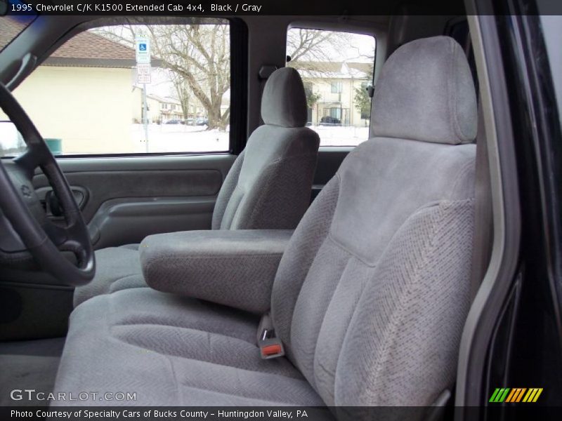 Black / Gray 1995 Chevrolet C/K K1500 Extended Cab 4x4