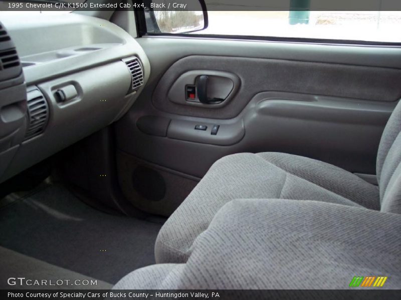 Black / Gray 1995 Chevrolet C/K K1500 Extended Cab 4x4
