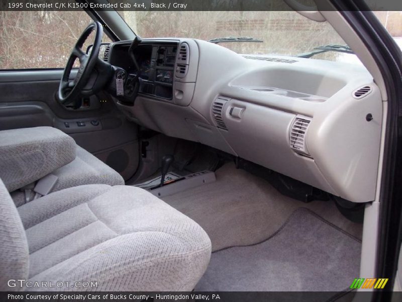 Black / Gray 1995 Chevrolet C/K K1500 Extended Cab 4x4