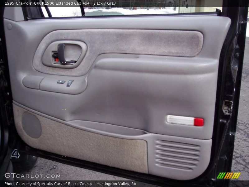 Black / Gray 1995 Chevrolet C/K K1500 Extended Cab 4x4
