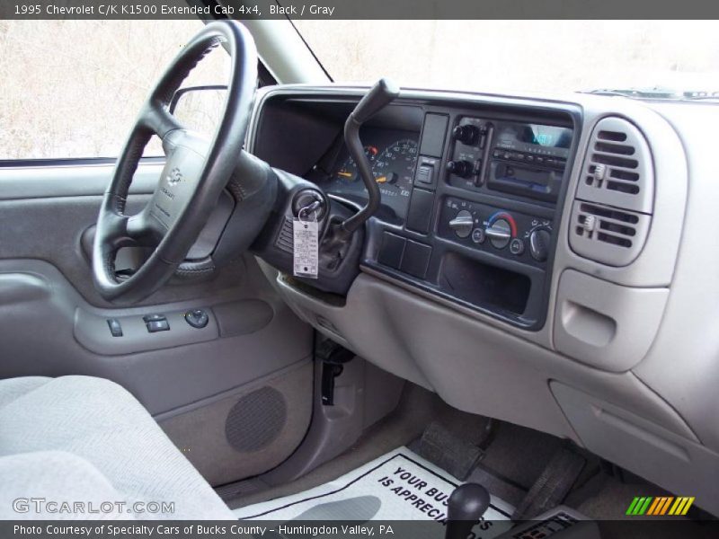 Black / Gray 1995 Chevrolet C/K K1500 Extended Cab 4x4