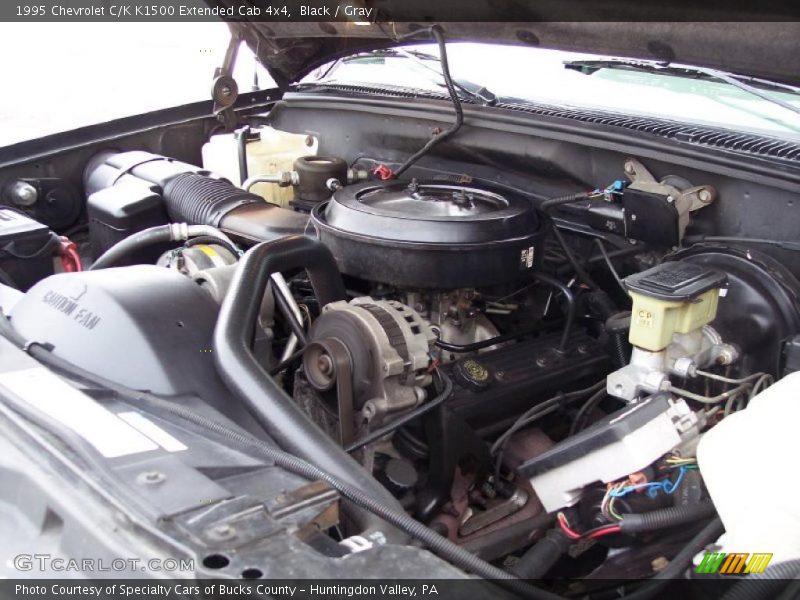 Black / Gray 1995 Chevrolet C/K K1500 Extended Cab 4x4