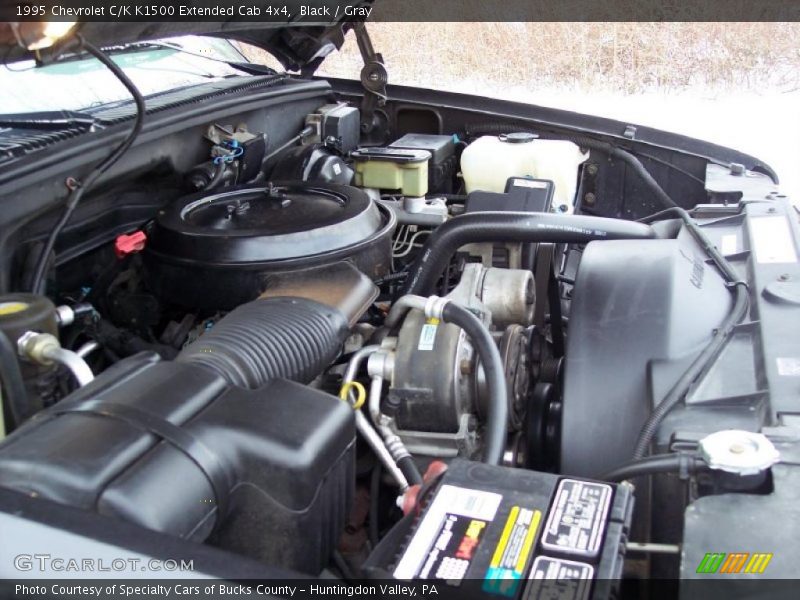 Black / Gray 1995 Chevrolet C/K K1500 Extended Cab 4x4