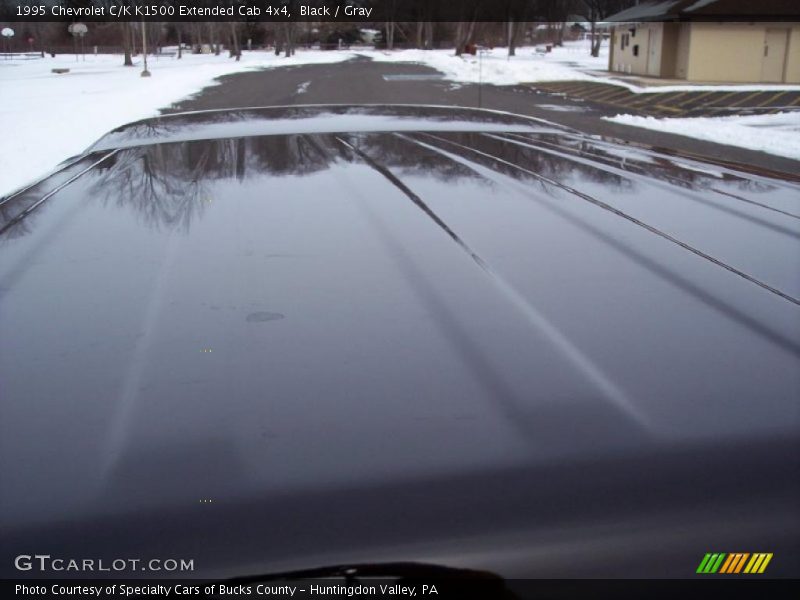 Black / Gray 1995 Chevrolet C/K K1500 Extended Cab 4x4