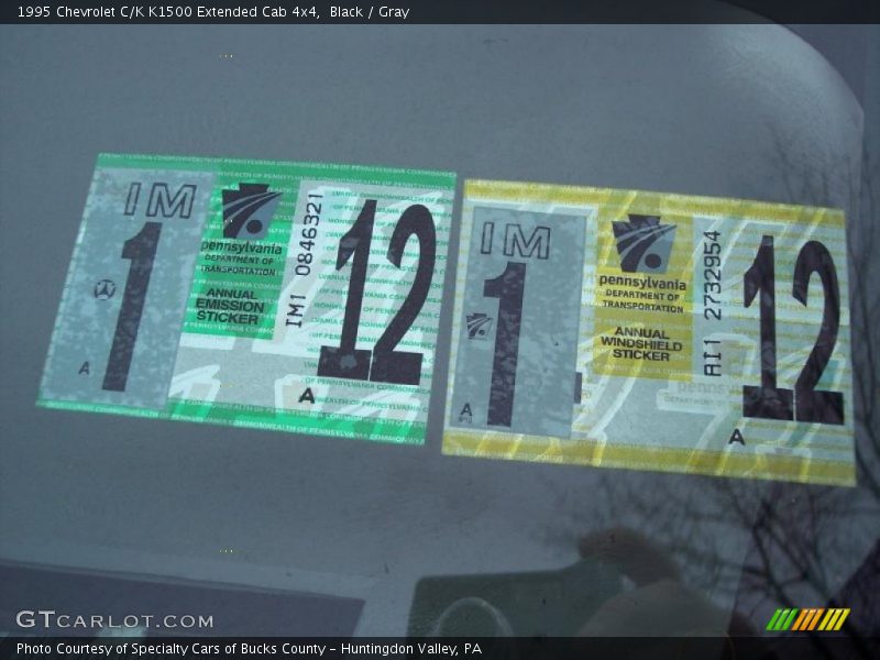 Black / Gray 1995 Chevrolet C/K K1500 Extended Cab 4x4