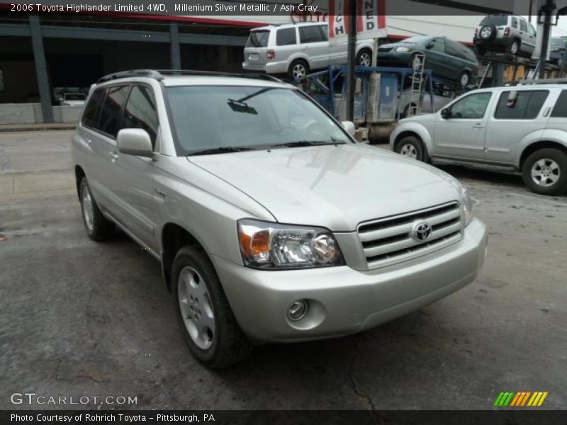 Millenium Silver Metallic / Ash Gray 2006 Toyota Highlander Limited 4WD