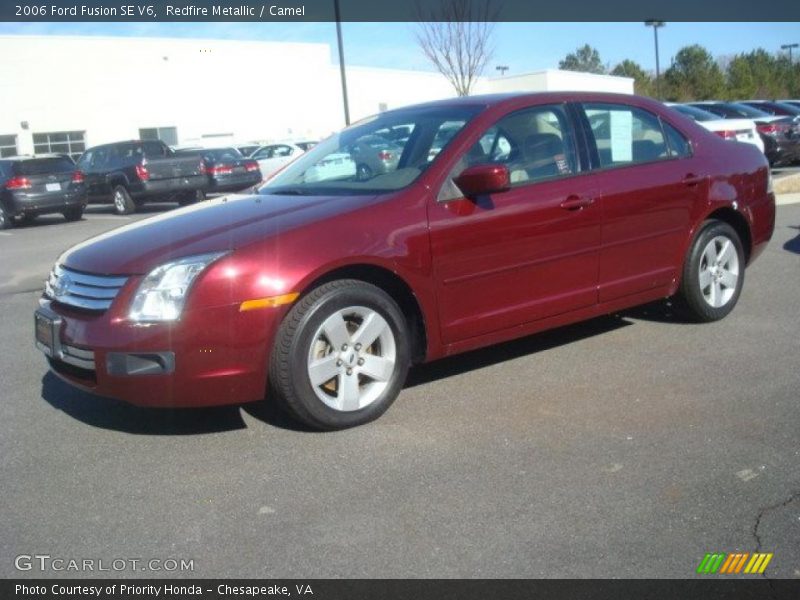 Redfire Metallic / Camel 2006 Ford Fusion SE V6