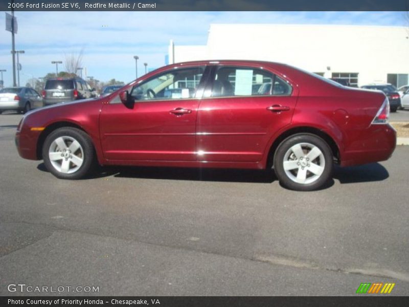 Redfire Metallic / Camel 2006 Ford Fusion SE V6