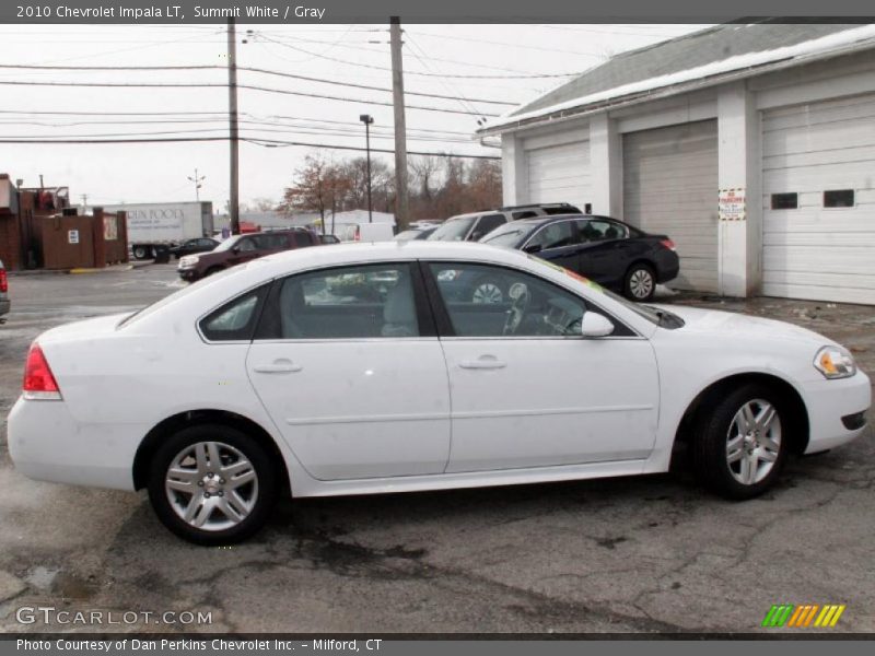Summit White / Gray 2010 Chevrolet Impala LT