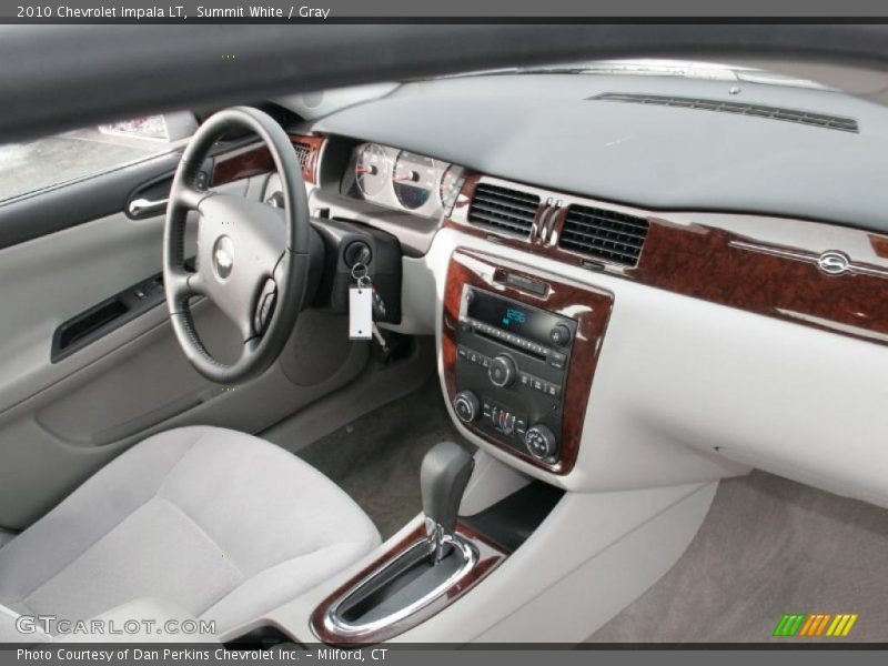 Summit White / Gray 2010 Chevrolet Impala LT