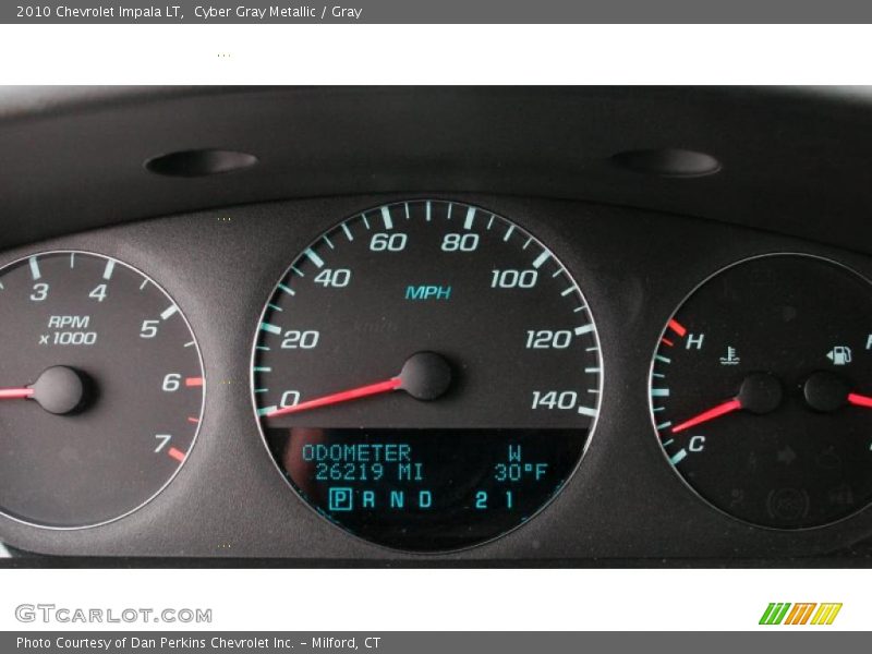 Cyber Gray Metallic / Gray 2010 Chevrolet Impala LT