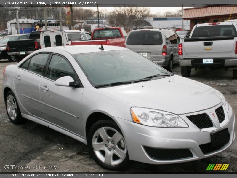 Quicksilver Metallic / Ebony 2009 Pontiac G6 Sedan