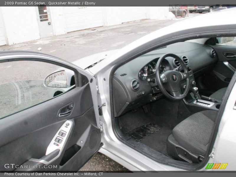 Quicksilver Metallic / Ebony 2009 Pontiac G6 Sedan