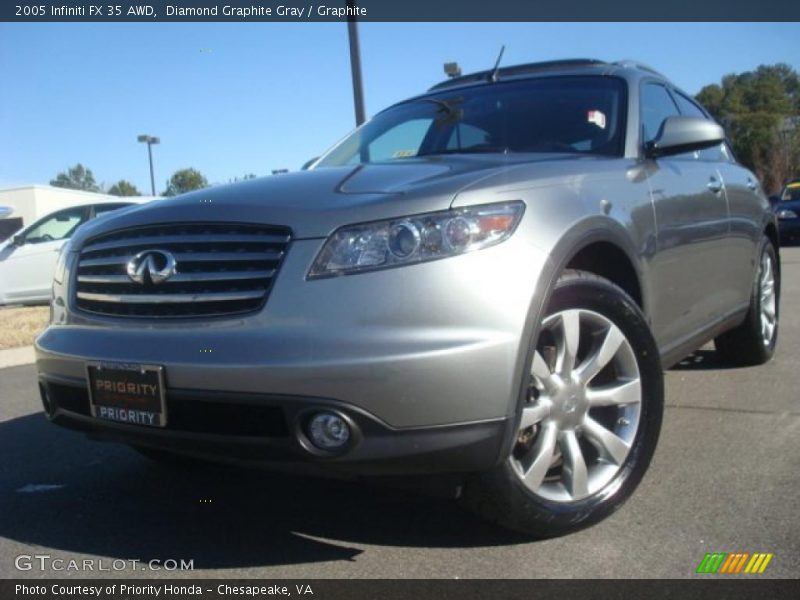 Diamond Graphite Gray / Graphite 2005 Infiniti FX 35 AWD
