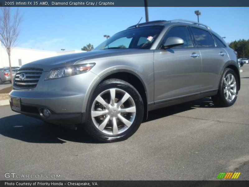 Diamond Graphite Gray / Graphite 2005 Infiniti FX 35 AWD