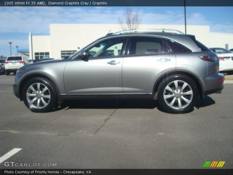 Diamond Graphite Gray / Graphite 2005 Infiniti FX 35 AWD