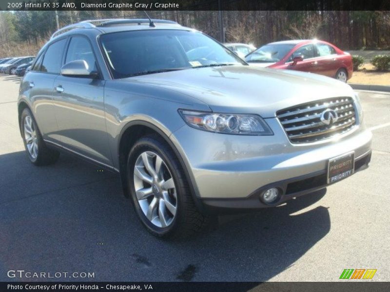 Diamond Graphite Gray / Graphite 2005 Infiniti FX 35 AWD