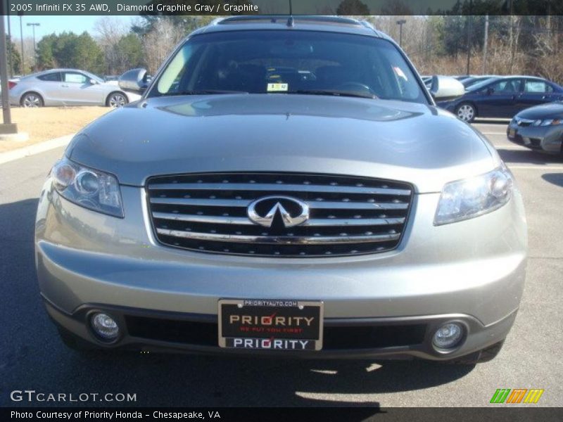 Diamond Graphite Gray / Graphite 2005 Infiniti FX 35 AWD
