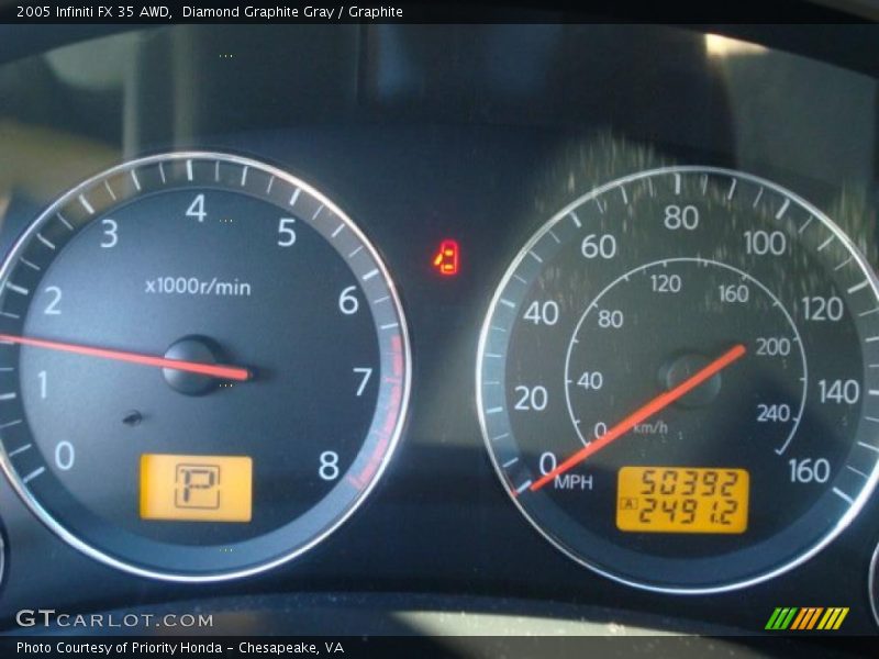 Diamond Graphite Gray / Graphite 2005 Infiniti FX 35 AWD