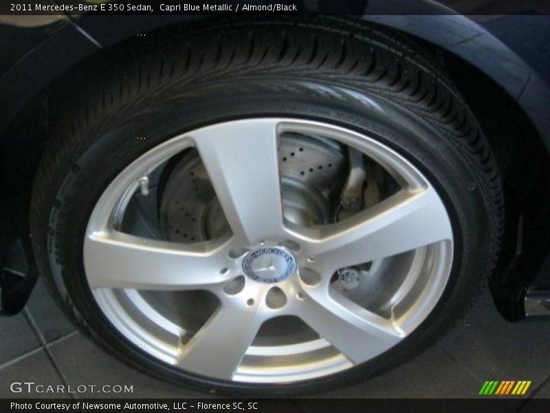 Capri Blue Metallic / Almond/Black 2011 Mercedes-Benz E 350 Sedan